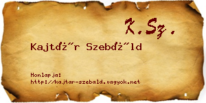 Kajtár Szebáld névjegykártya